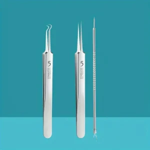 Stainless Steel Skin Care Tool Set For Blackhead And Pimples - Thumbnail Image 3