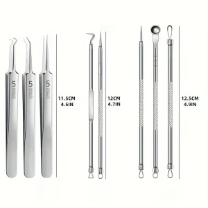Stainless Steel Skin Care Tool Set For Blackhead And Pimples - Thumbnail Image 5
