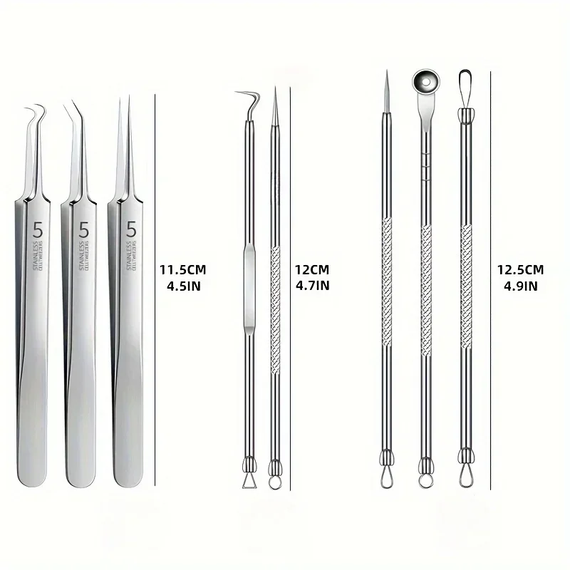 Stainless Steel Skin Care Tool Set For Blackhead And Pimples - Image 5