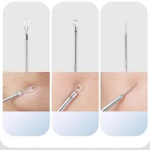 Stainless Steel Skin Care Tool Set For Blackhead And Pimples - Thumbnail Image 7